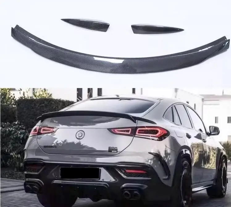 

For Mercedes-Benz GLE class GLE Coupe C167 GLE350 450 GLE53 GLE63 2020-2024 Rear Wing Lip Tail Trunk Spoilers Real Carbon Fiber