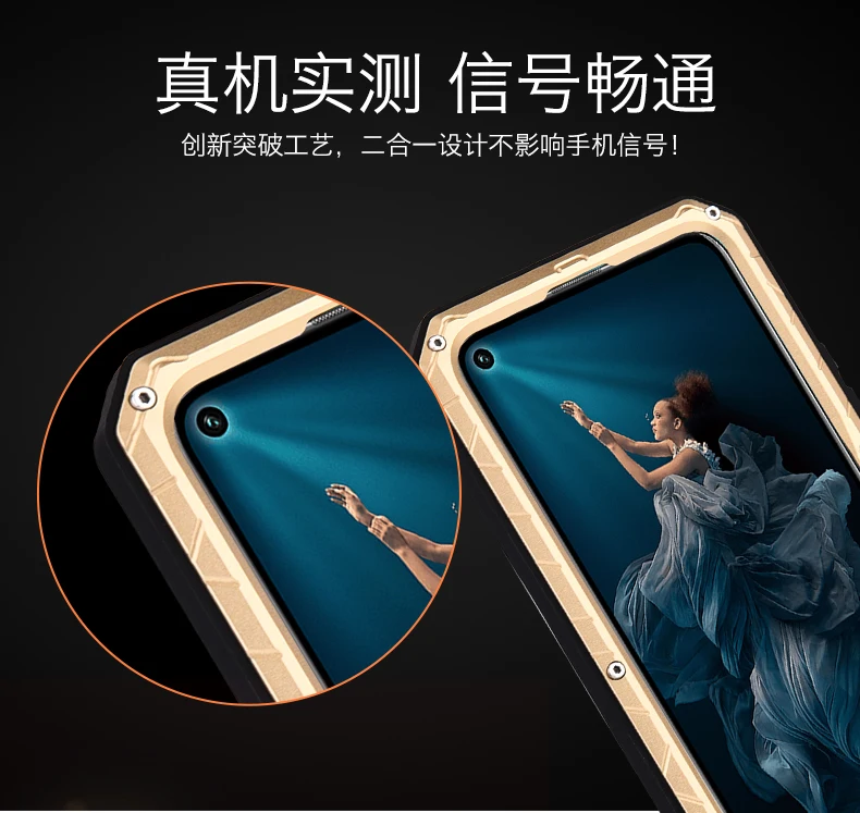 Imatch Heavy Duty Aluminum Metal Silicone Shockproof Phone Case For Oneplus Nord 2 N10 N100 N20 N200 Dirt Shock Proof Cover Case