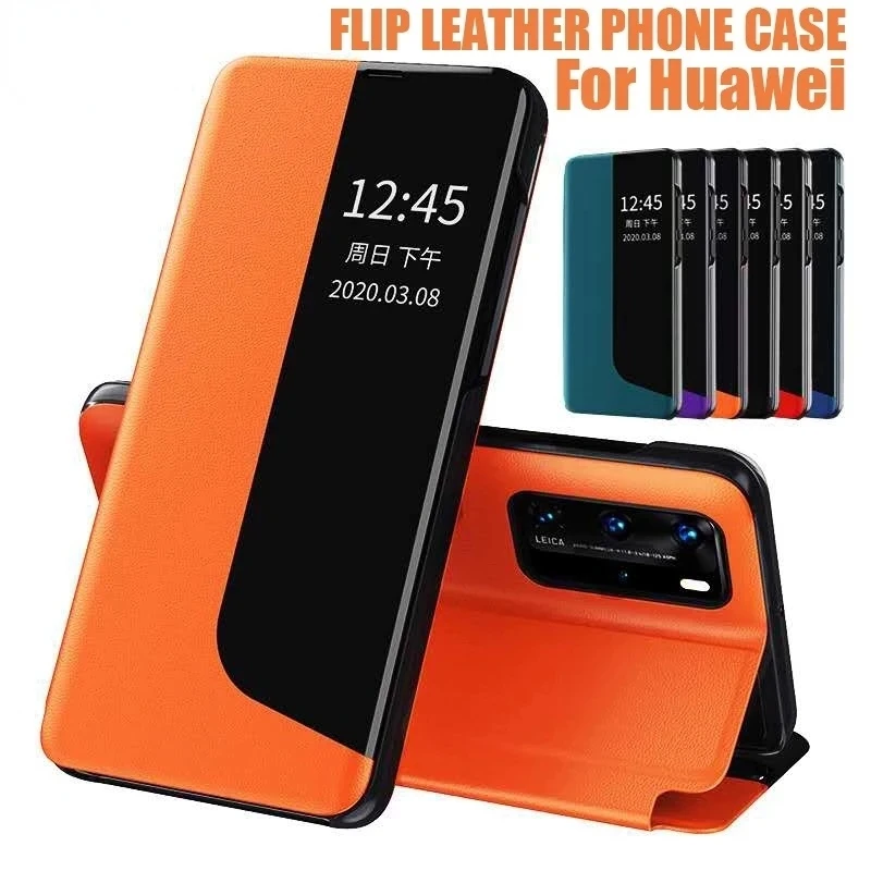 

For Huawei P20 P30 P40 Mate 40 20 Pro Lite E P Smart Plus 2019 2020 Y5P Y6P Y7P Honor 9A S 10X Lite Flip Leather Case