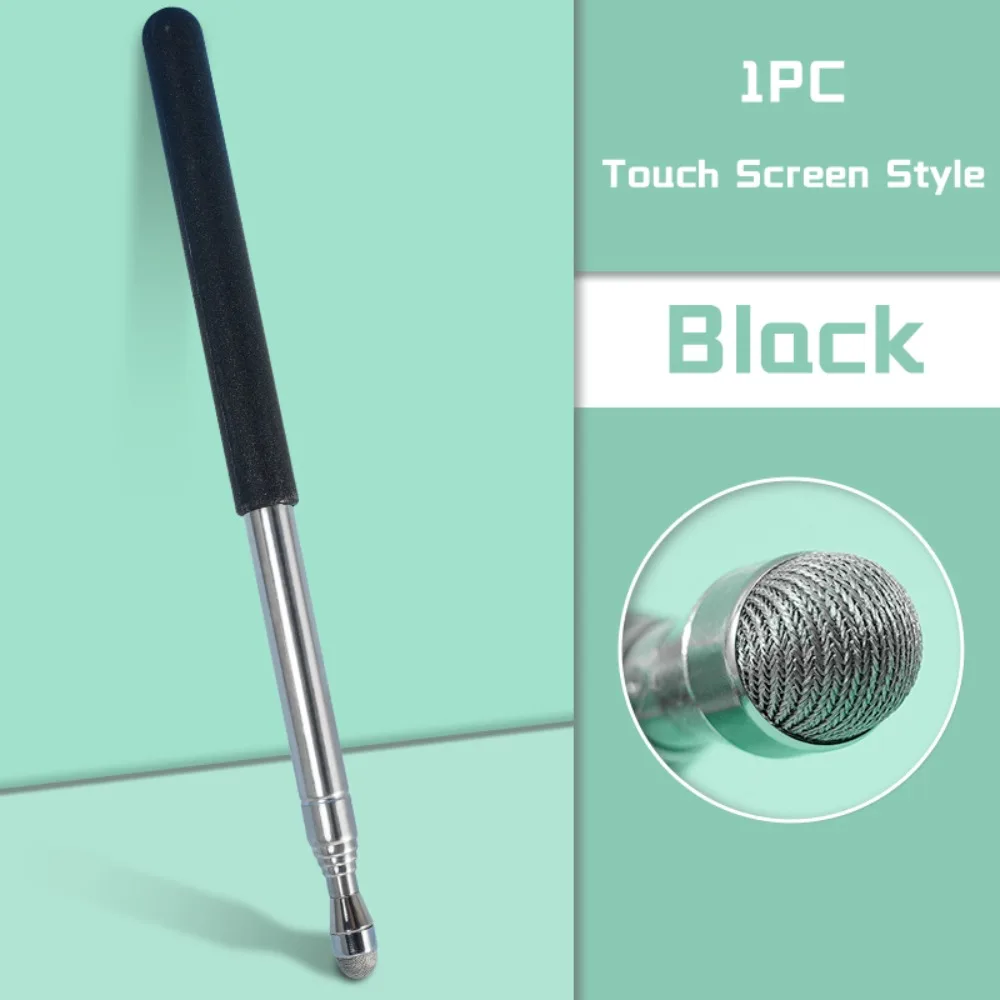 

Прочная ручка для сенсорного экрана из нержавеющей стали, телескопический стержень 68 мм, учебная указка, палочки для чтения, учителя