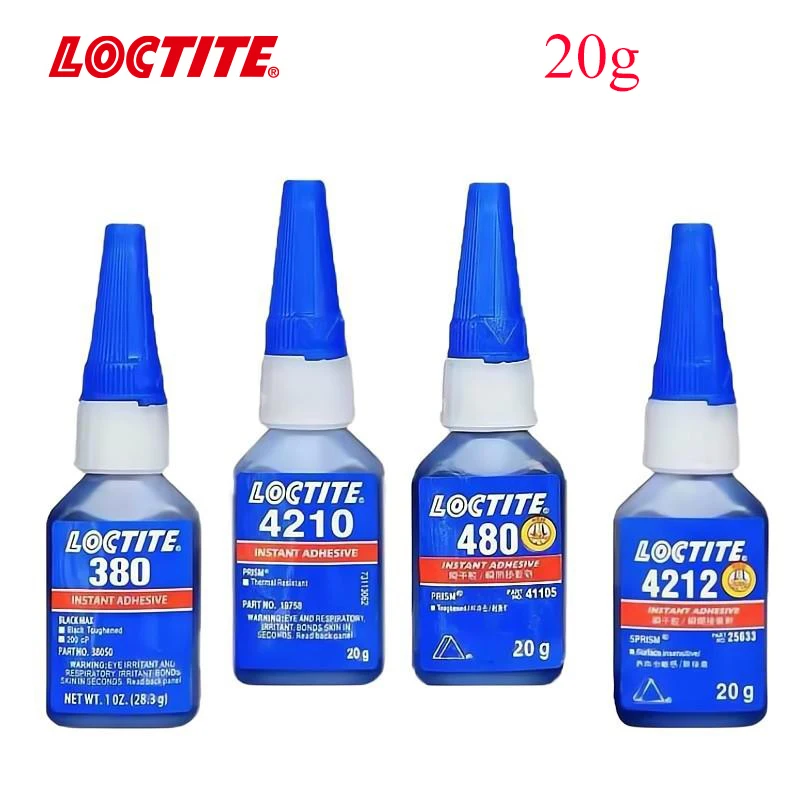 

Клей Loctite 480 для мгновенной сушки, винил 438, металлический каучук 380, пластик 4210, быстросохнущий клей 410, устойчивый к высоким температурам