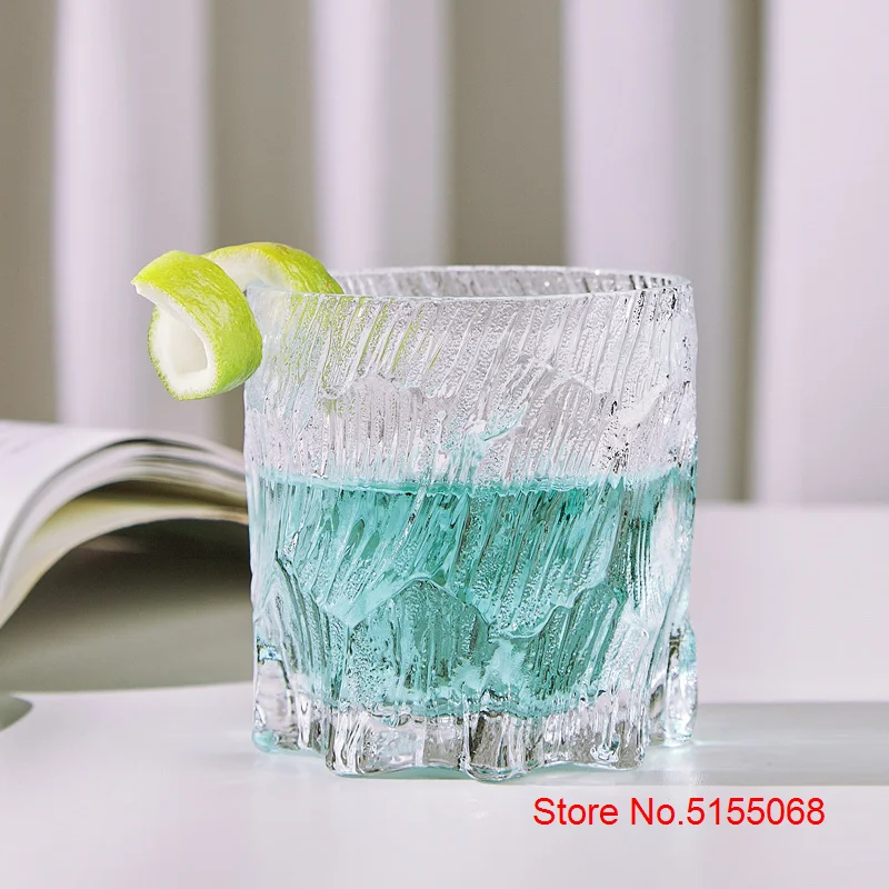 Glacier Старомодное Стекло для виски матовая поверхность льда бокалы винной скалы