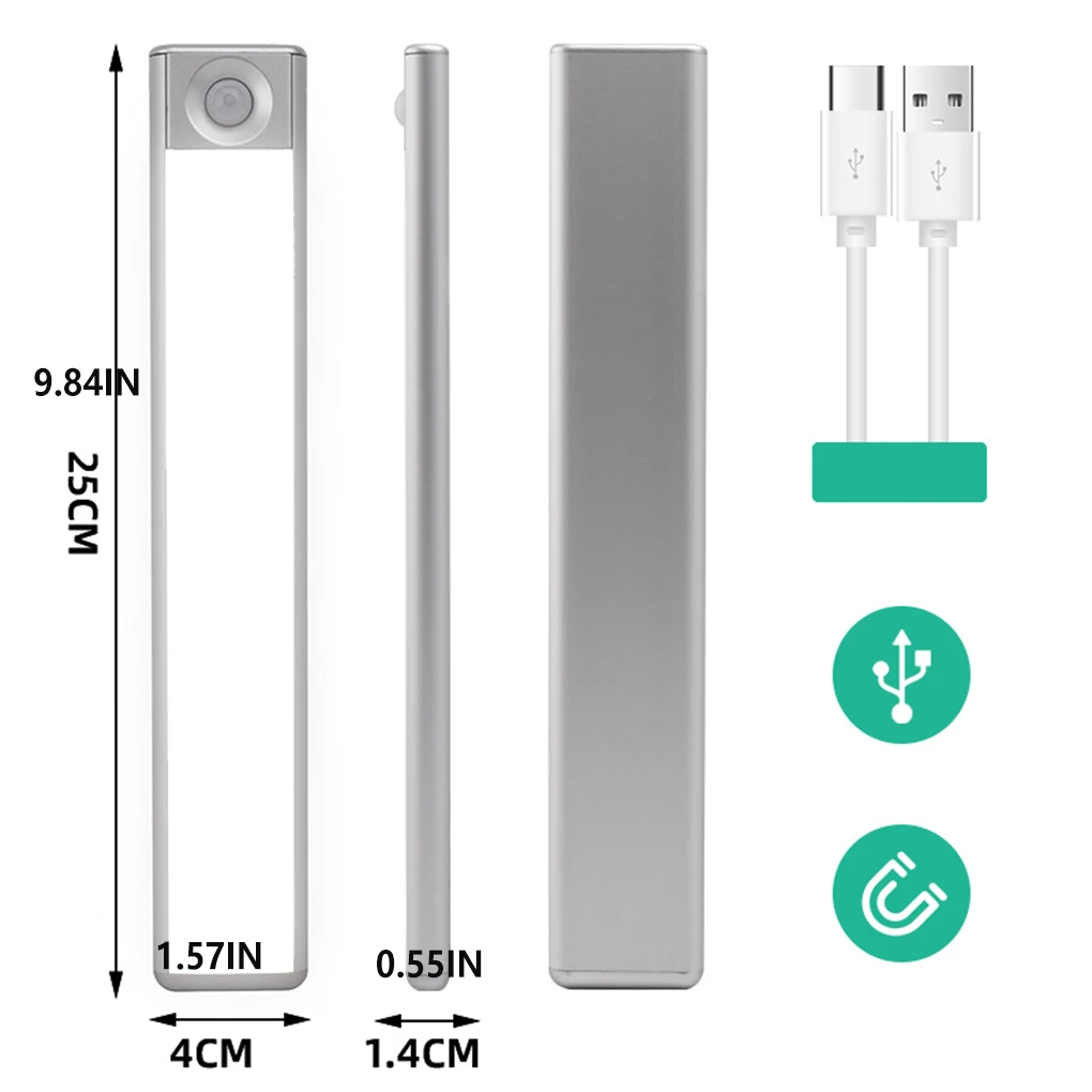 

Индукционная Светодиодная лампа в виде бара, ночное освещение Lodestone, подключи и работай, для дома, офиса, гардероба, чулана