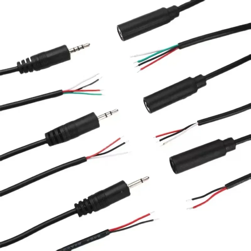 3 шт. 2 5 мм Штекерный разъем 2/3/4 полюса моно/стерео Aux для голого аудио наушников