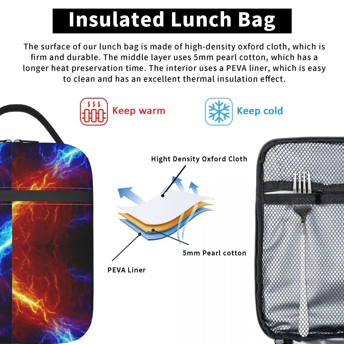 Молниевое явление цифровое изображение один Ланчбокс