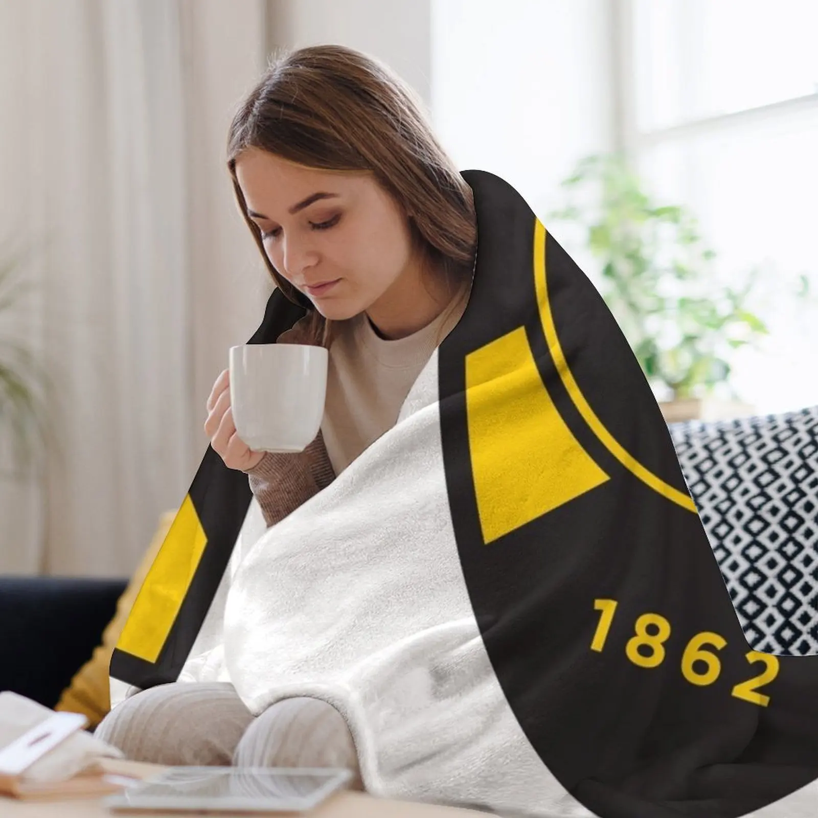 Одеяло для колледжа Gustavus Adolphus волосатые дорожные одеяла