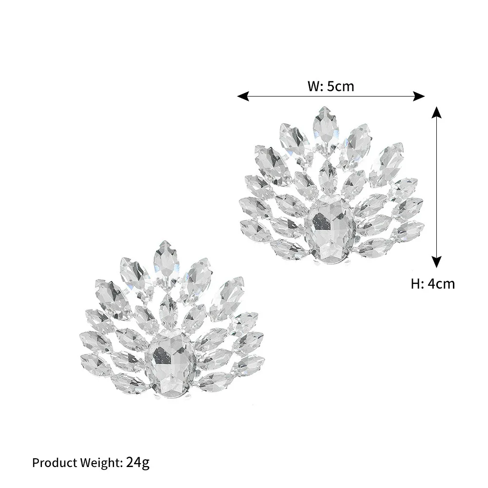 3 Pairs Bride Shoes Decorative Shoes Flower High Heels DIY Removable Buckle Charm High-end Rhinestone Shoe Clip Accessories images - 6