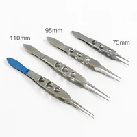 microtweezers fat clip dovetail toothed platform shaping tweezers surgical tools double eyelid tweezers ophthalmic instruments 1