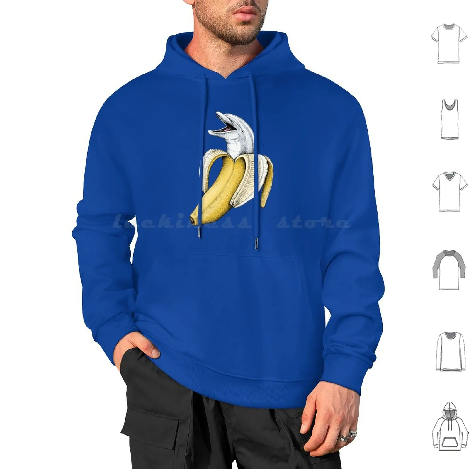 Сюрприз! Хлопковая толстовка с длинным рукавом в виде дельфина банана