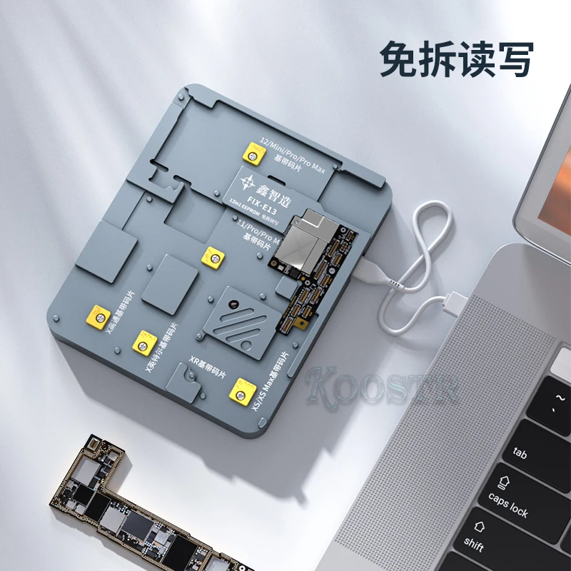 XinZhiZao Multifunction FIX-E13 EEPROM Chip Test Stand Support X-12 Max Baseband X Logic Disassembly-Free Read-Write Programmer |