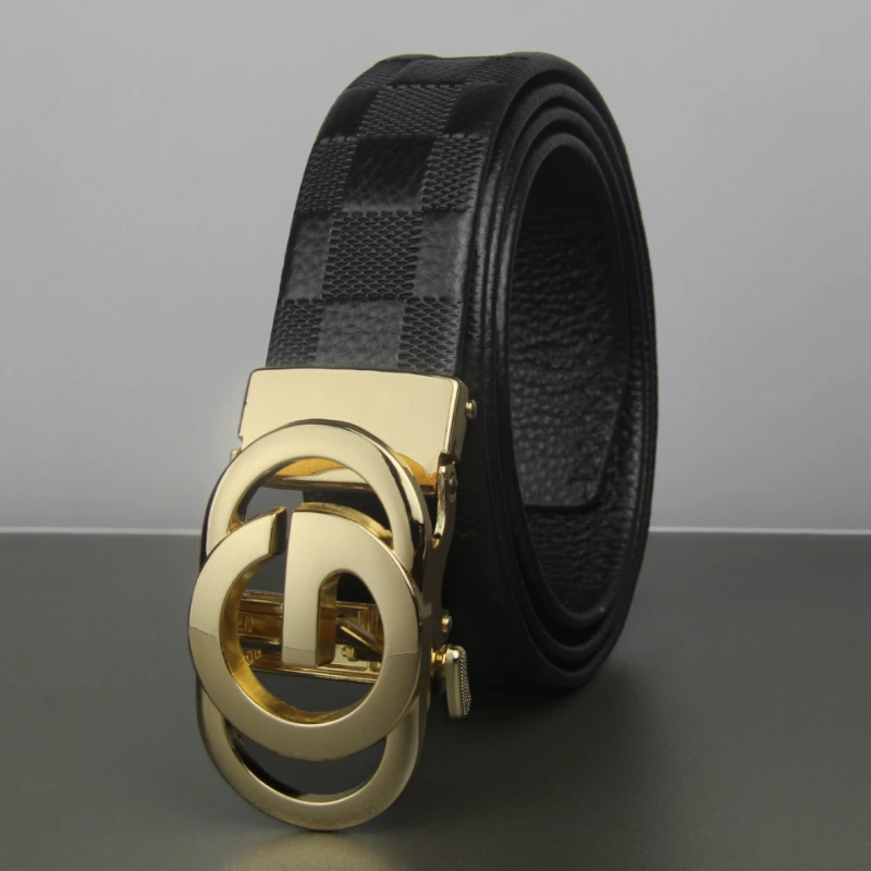 Hot Selling Men Belt Fashion Alloy Automatic Buckle Belt Business Affairs Casual Decoration Belt Men's Belts Luxury