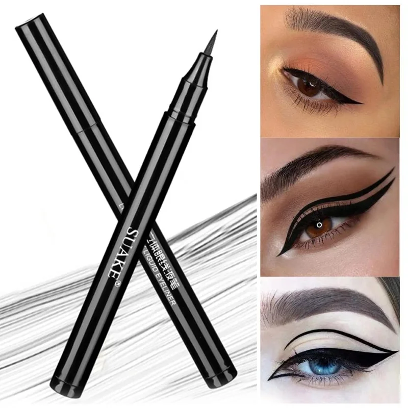 

Natural Liquid Eye Liner Pencil Waterproof Quick Drying No Blooming Eyeliner Pen Matte Smooth Eyeliner Long Lasting Eye Makeup