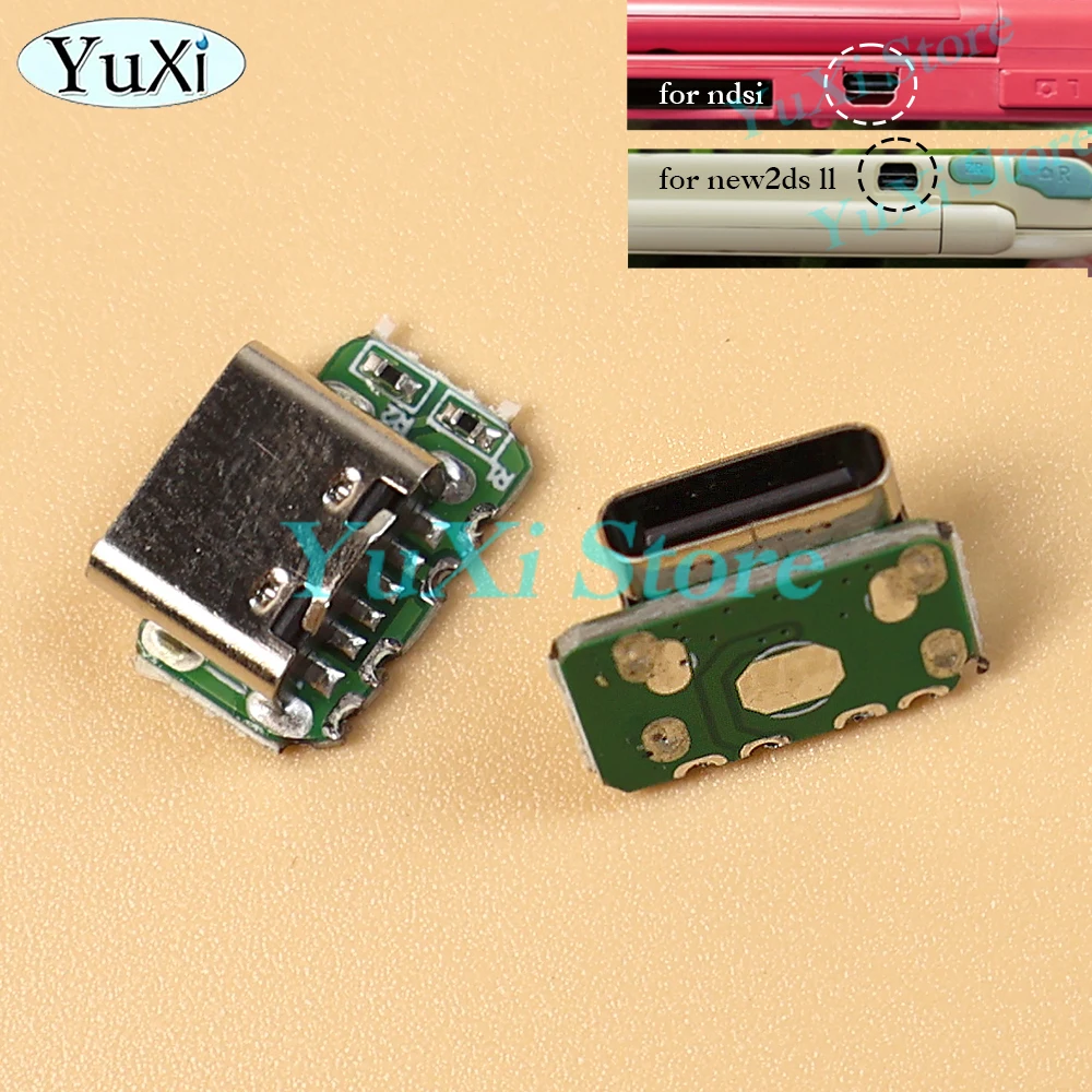 1 шт. порт зарядки Type-C для NDSi NDSi XL LL, новый контроллер геймпада 2DS LL, USB-микрозарядное устройство, плата Mod DIY Part (art.: 3920d36166271) - 3920d36166271