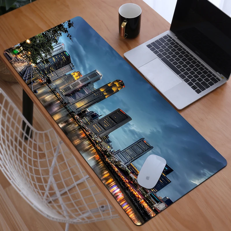 

Cute Mouse Pad Gamer City Pc Cabinet Games Office Accessories Desk Mat Mousepad Anime Computer Desks Keyboard Gaming Mats Xxl