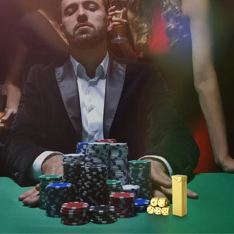 Металлические игральные кости твердый Металлический Набор игральных костей