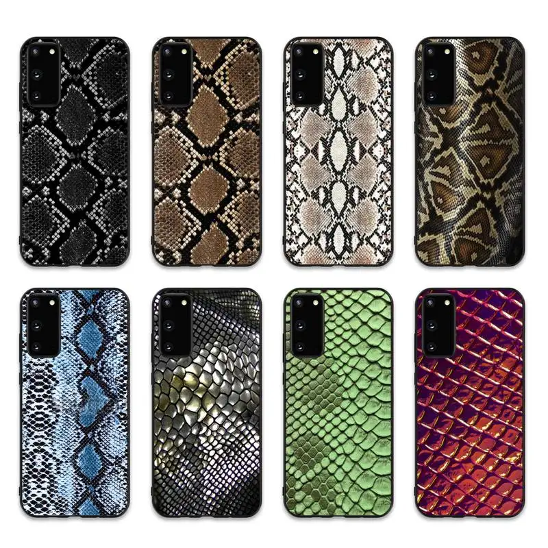 

Snake Skin Phone Case for Samsung S10 21 20 9 8 plus lite S20 UlTRA 7edge