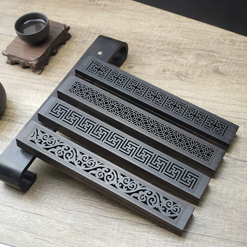 

Creative Handmade Wood Aromatherapy Incense Stick Holder Hollow Incense Burner Wood Censer Box Crafts Home Decoration