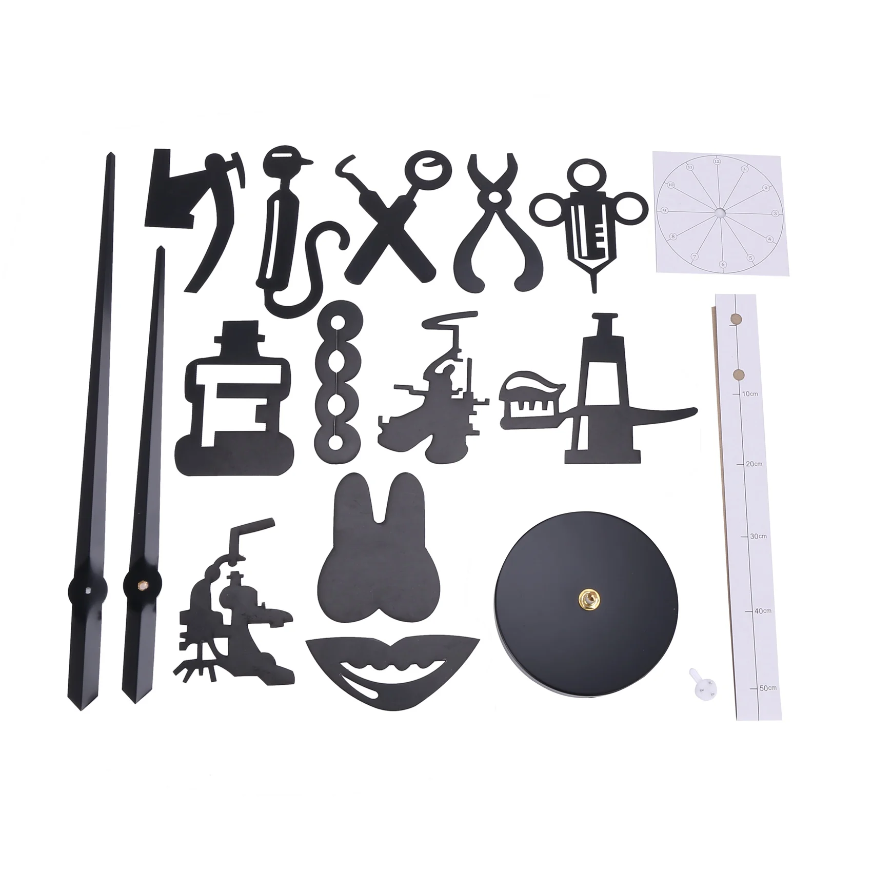 Стоматолог DIY Гигантские настенные часы Стоматологический доктор Негабаритные