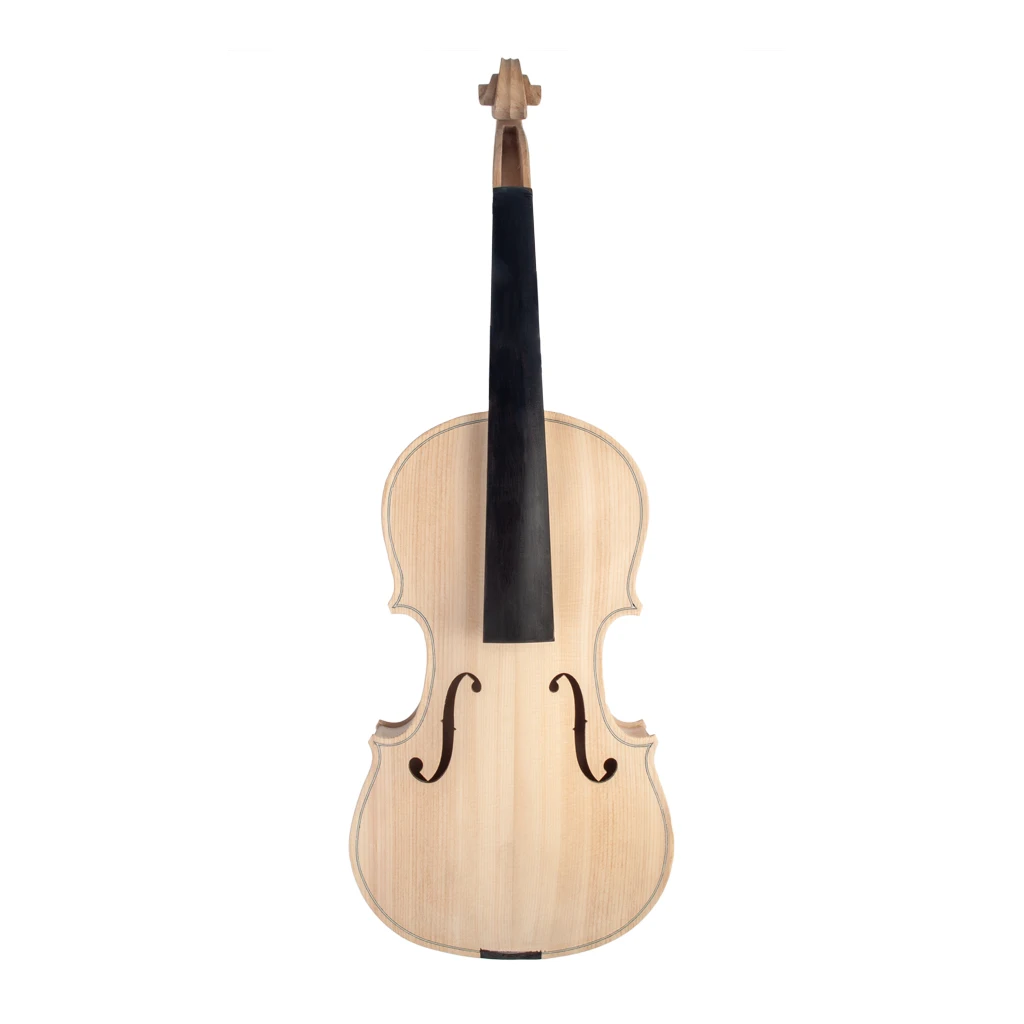 

Mugig 3/4 Size Unfinished DIY Violin Acoustic Violin Maple Ebony Fingerboard Fiddle For Violino Accessories & 3/4 Violin Strings