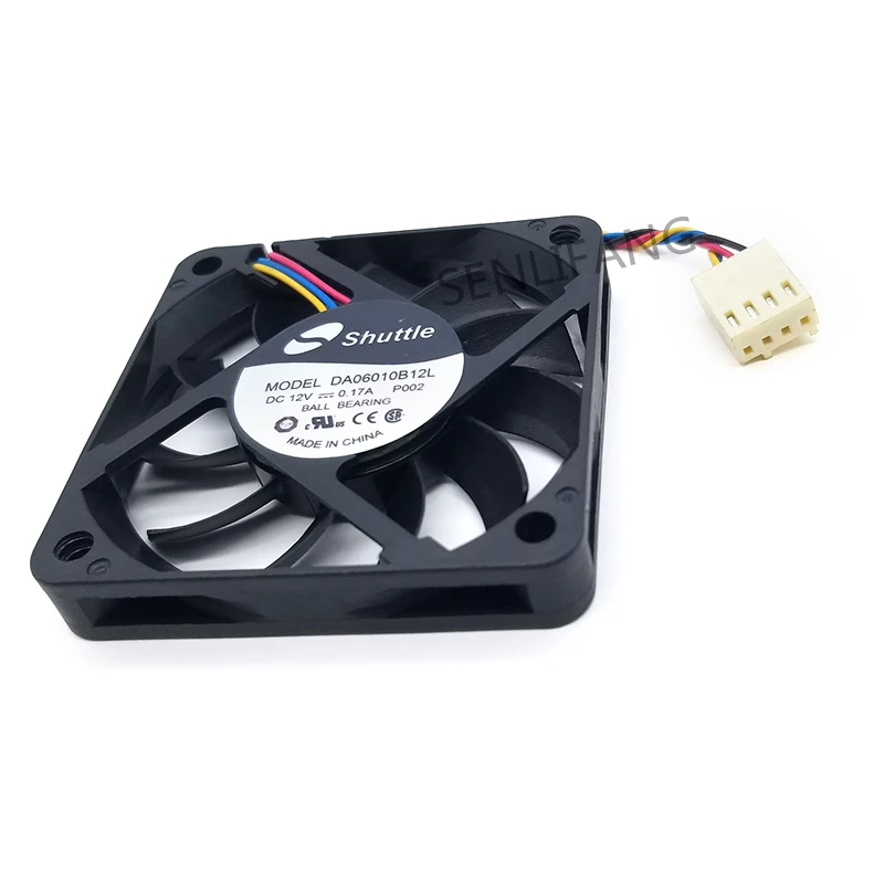 Новый Кулер 6010 6 см DA06010B12L DC12V 0.17A 4-проводной тонкий кулер PWM