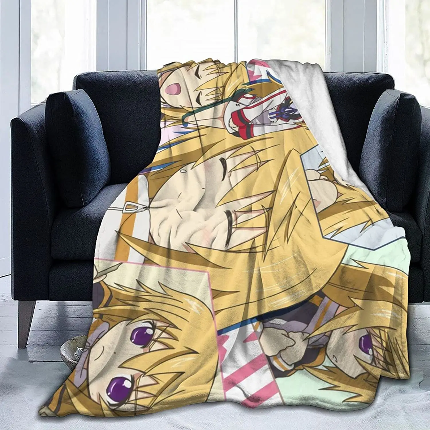 

Charlotte Dunois Fluffy Soft and Comfortable Blanket, Anime Warm Embrace of Sympathy
