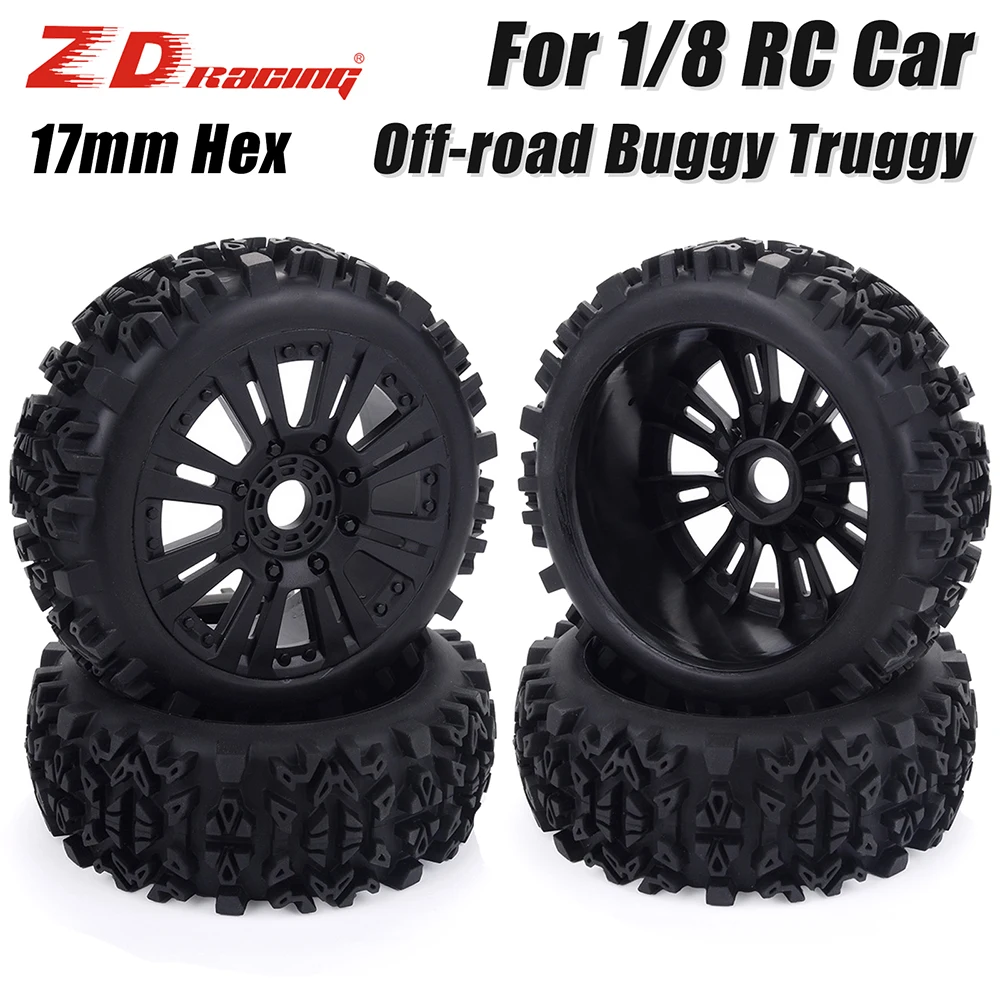 

ZD Racing 17mm Hex 1/8 Scale RC багги автомобильные колеса и комплект шин для Redcat Team Losi VRX HPI Kyosho HSP Carson детали 120 мм