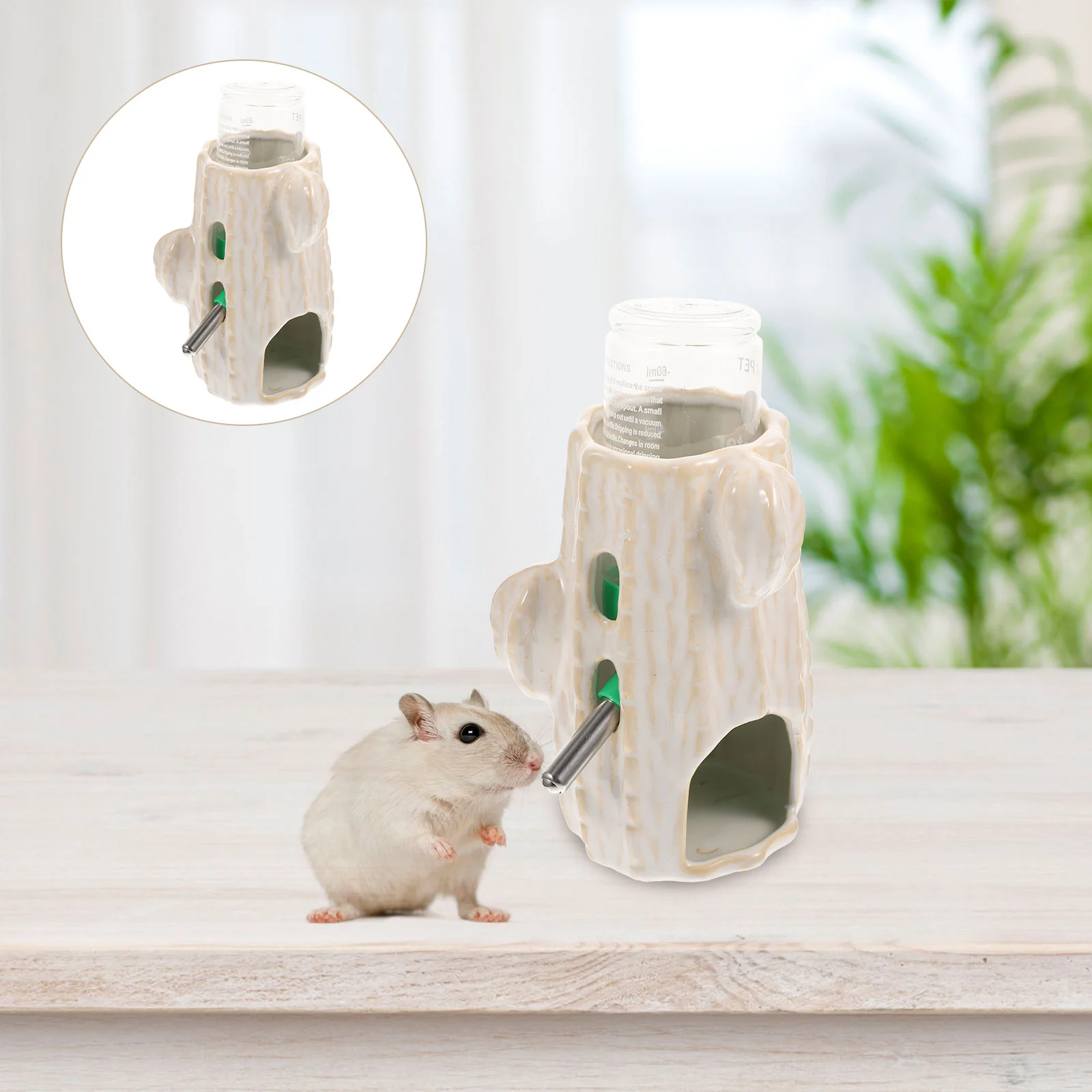 

Water Bottle Hamster Chinchilla Feeder Waterer Standing Bottles Rabbit Feeding Cage Guinea Household Daily Delicate Convenient