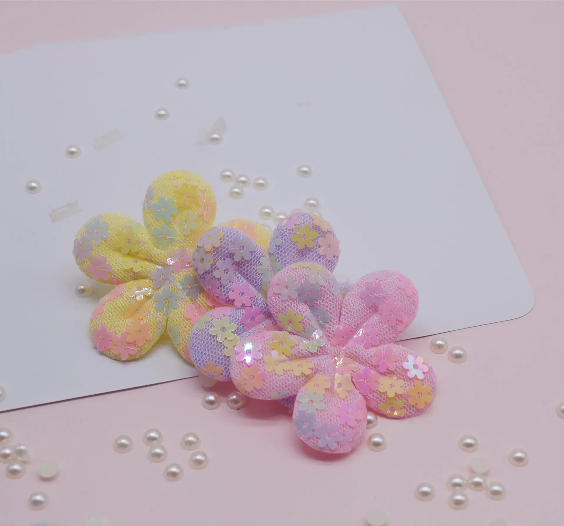 Кружевная сетка с блестками цветы мягкие патчи Аппликации для одежды швейные