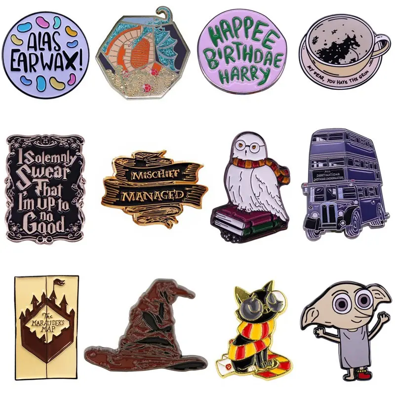

Custom Movie Brooch for Women Brooches Enamel Pins for Men Cute Badge Collar Shirt Pin Anime Metal Pins Brooch Jewelry Wholesale