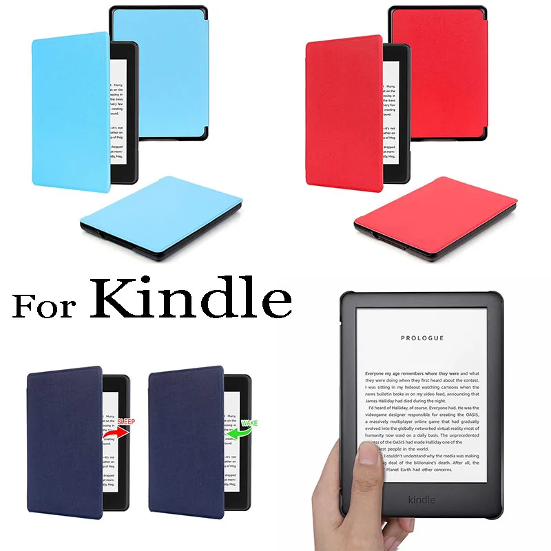 

Умный чехол-книжка для Kindle Paperwhite 5 2021 Voyage Auto Sleep Cover Paperwhite 4 10 2018 защитный чехол KPW 1234 цветной чехол