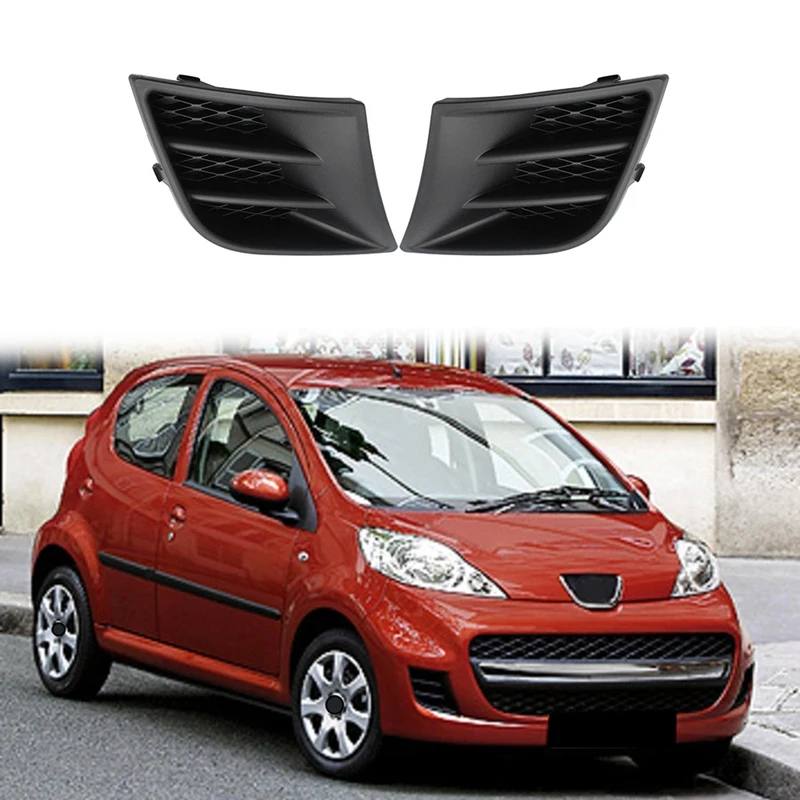 Черный передний бампер для Peugeot 107 2009-2012 решетка радиатора противотуманная лампа