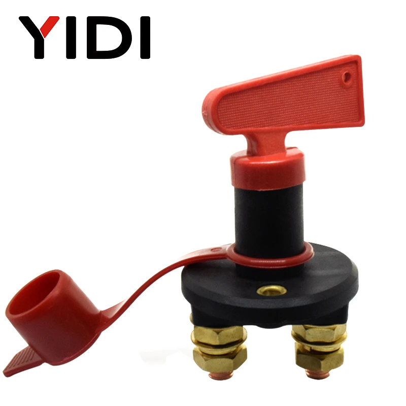 

Car Battery Disconnect Isolator Power Switch Kill Cut-off Circuit Breaker Insulated Switch Rotary Key Main M10 for Auto Truck