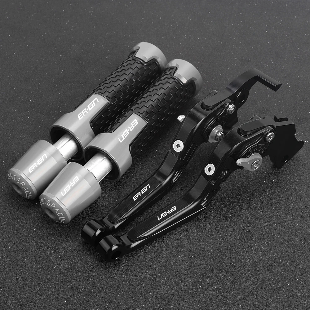 

For KAWASAKI ER6N ER-6N 2006 2007 2008 Motorcycle Brake Clutch Levers 22MM Handlebar Hand Grips ends knobs Accessories