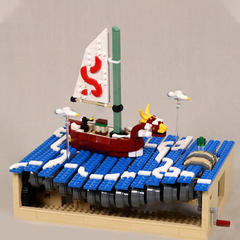 732 шт. Moc The Legend of Zelda Wind Waker Adventure Boat Модель Строительные блоки Креативная сборка