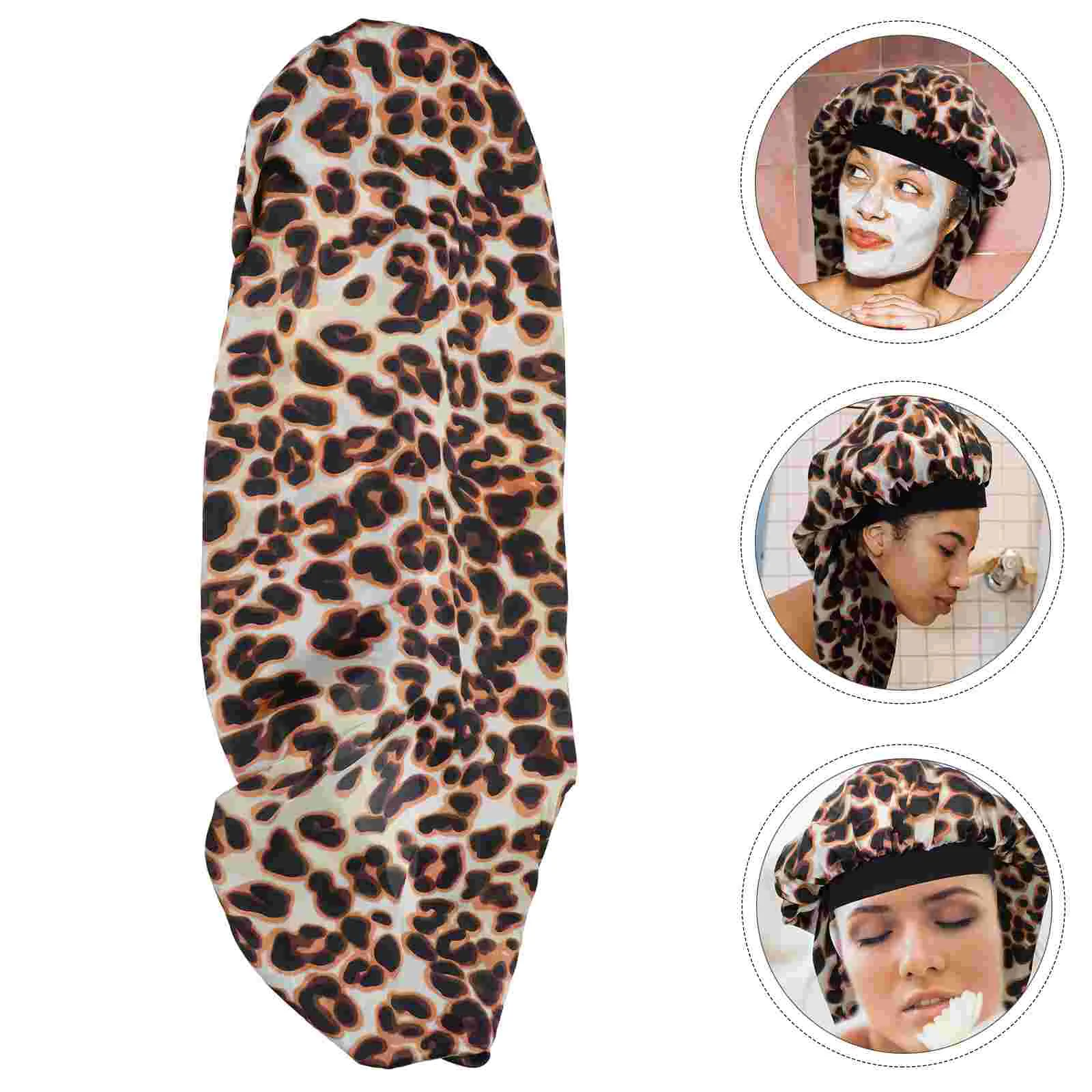 

1Pc Wide Elastic Band Nightcap Long Hair Care Bonnet Satin Sleeping Hat