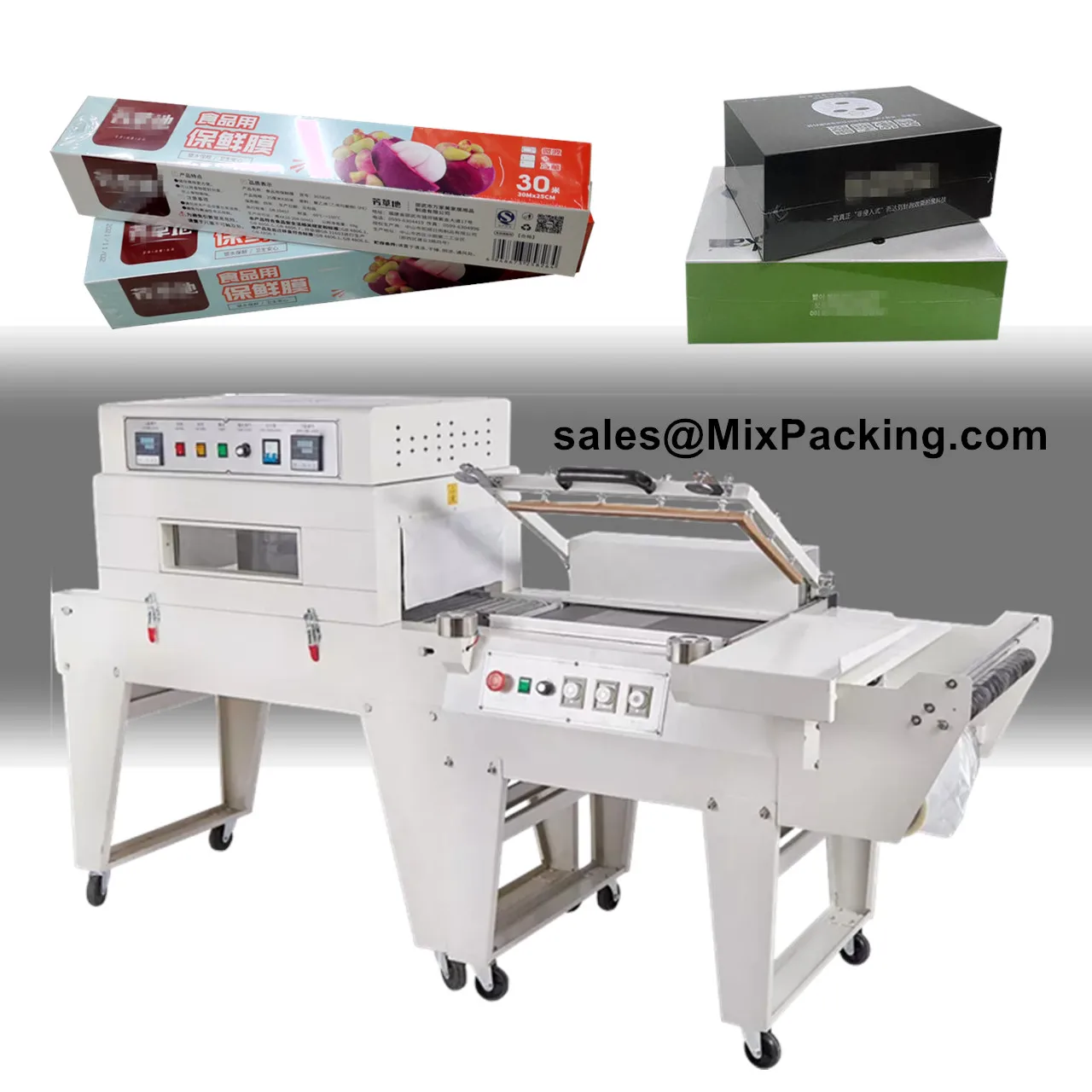 

Semi Automatic Shrinking Seal Shrink Wrapping Machine 2 In 1 Shrink Wrapper