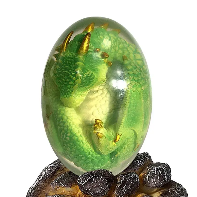 

Динозавр, яйцо, украшения из смолы, Кристалл, прозрачная смола, дракон, яйцо, Симпатичные статуи животных, скульптуры, ремесла, игрушки