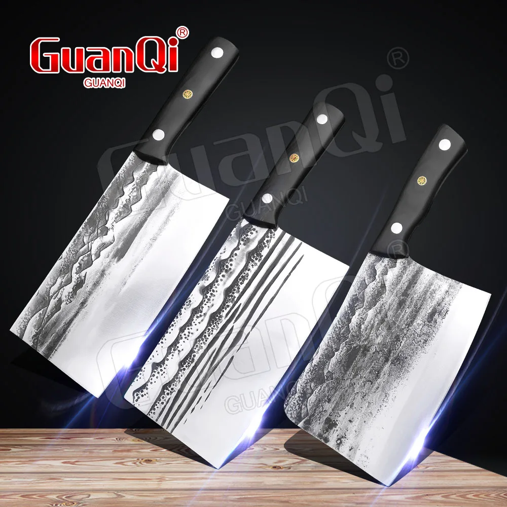 

Professional Kitchen Butcher Knife 5Cr15 High Carbon Steel Chef's Cooking Knife Meat Vegetable Cleaver Knives