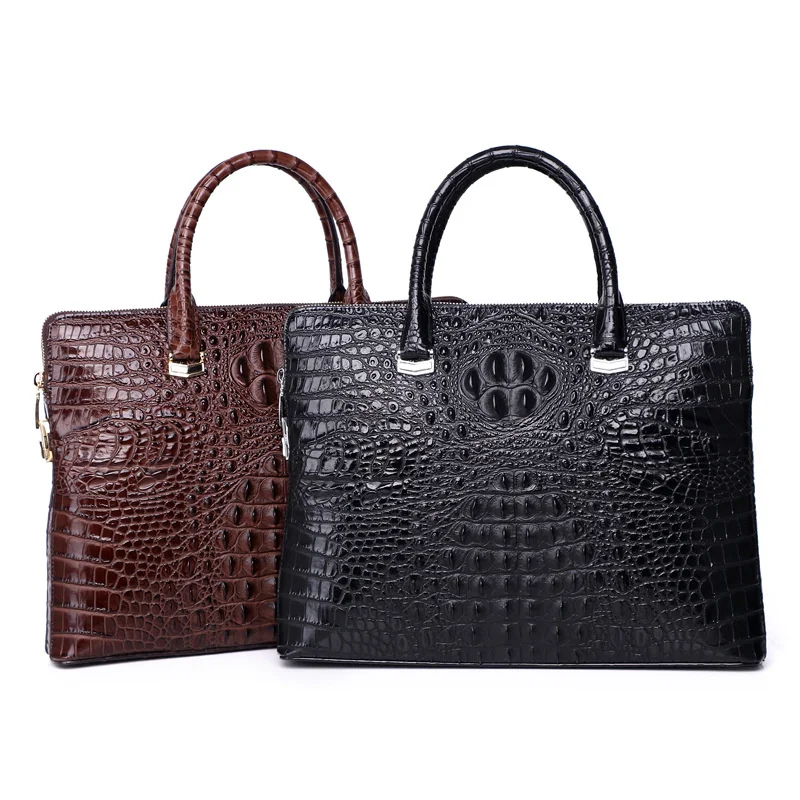 Fashion Men High Quality Business Briefcase Leisure Crossbody Computer Handbag New Genuine Leather Single Shoulder Messenger Bag
