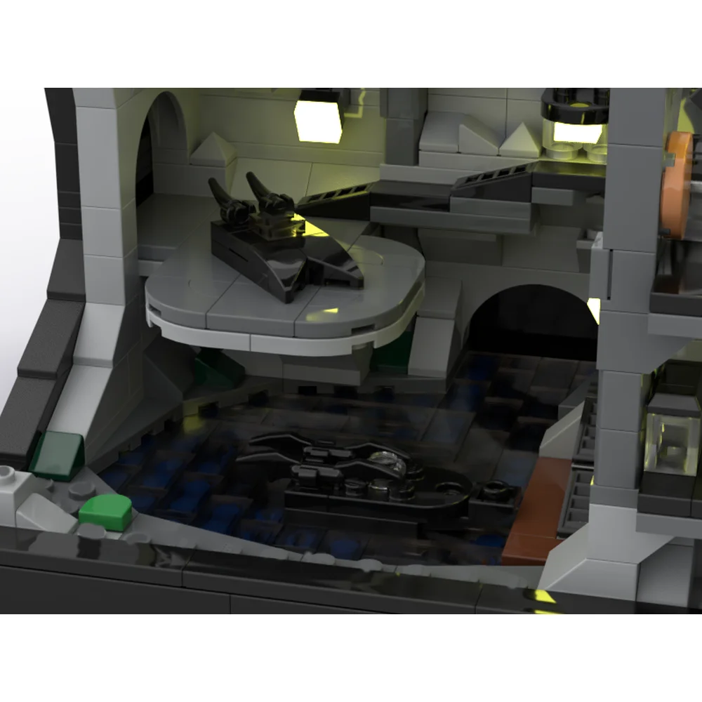 Новый город Лидер продаж уличный вид Moc модульная модель batпещера конструктор