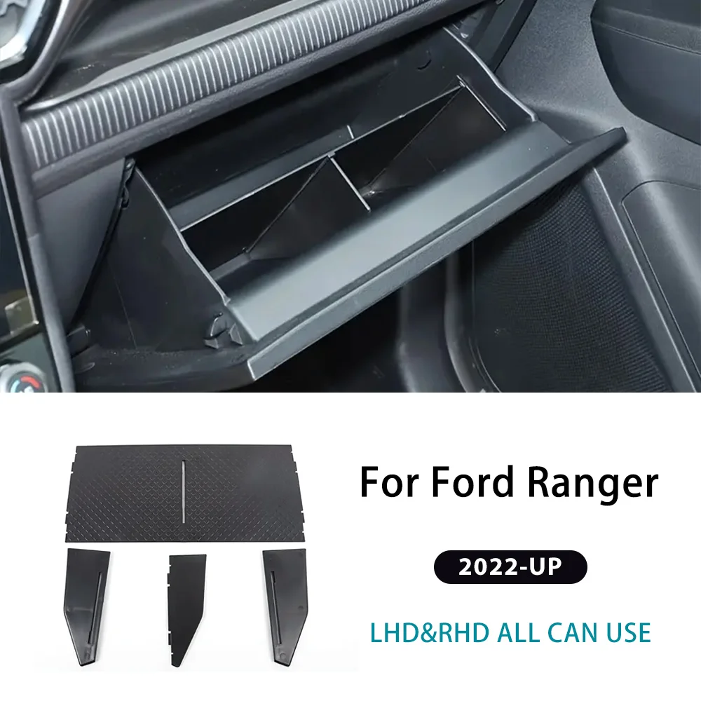

Для Ford Ranger T9 2022 2023 2024 2025 пассажирский ящик для инструментов перегородка для хранения аксессуары для салона автомобиля