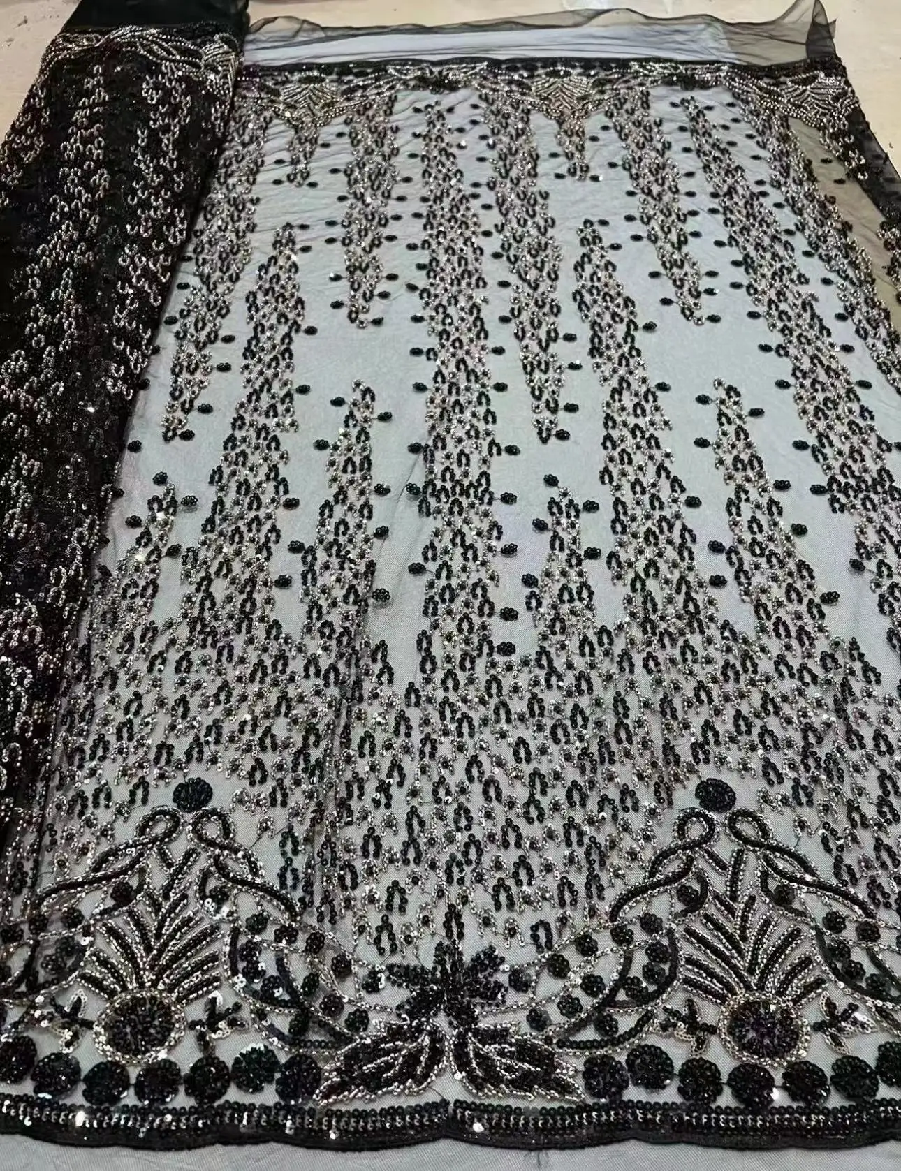 Высококачественная вышитая вручную фотография для свадьбы 5 ярдов чистый белый