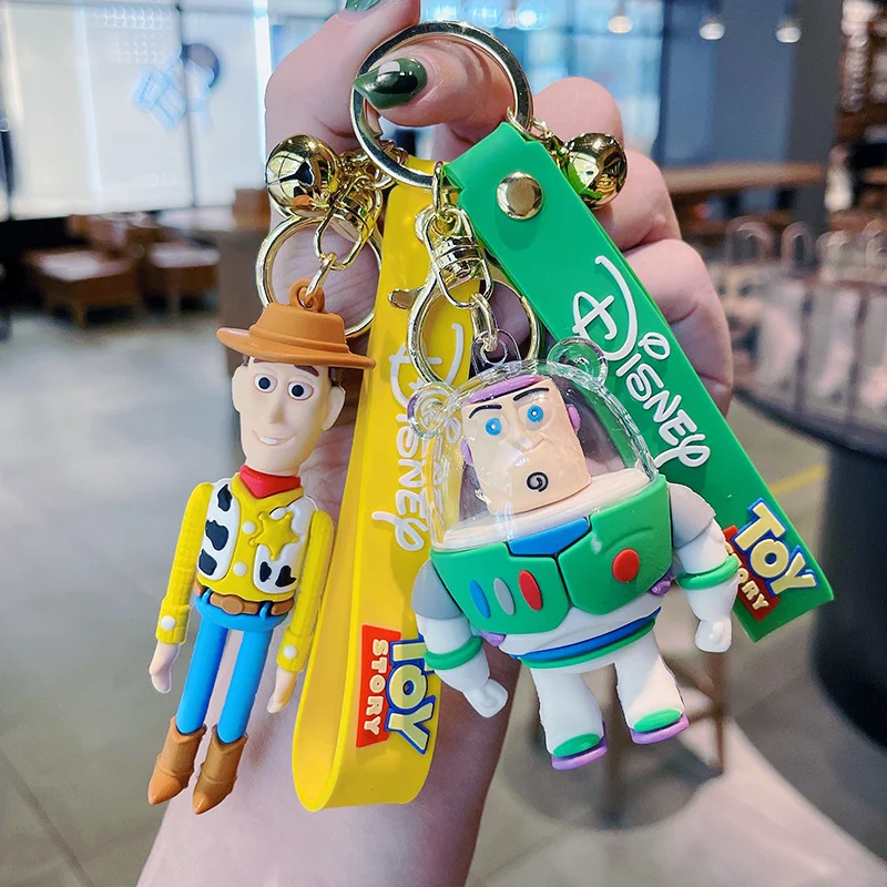 

Disney cute keychain anime toy Pendant Children's schoolbag pendant Gift cartoon pendant key ring cute accessories