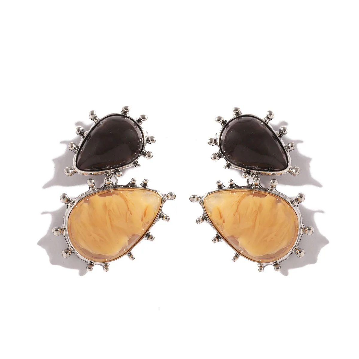 Серьги женские Геометрические из смолы в ковбойском стиле