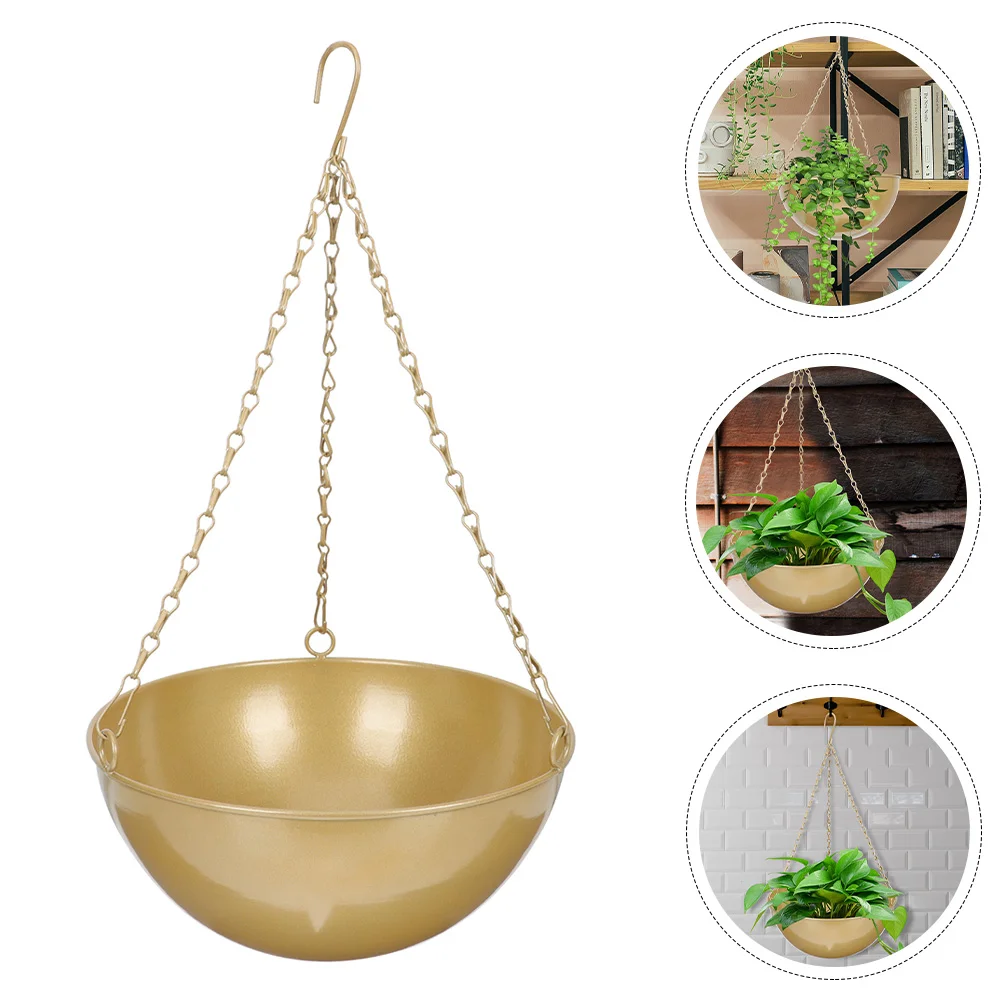 

Hanging Stand Pots Outdoor Plants Flower Container Indoor Planter Outdoor Iron Hanging Planter Wall Hanging Baskets