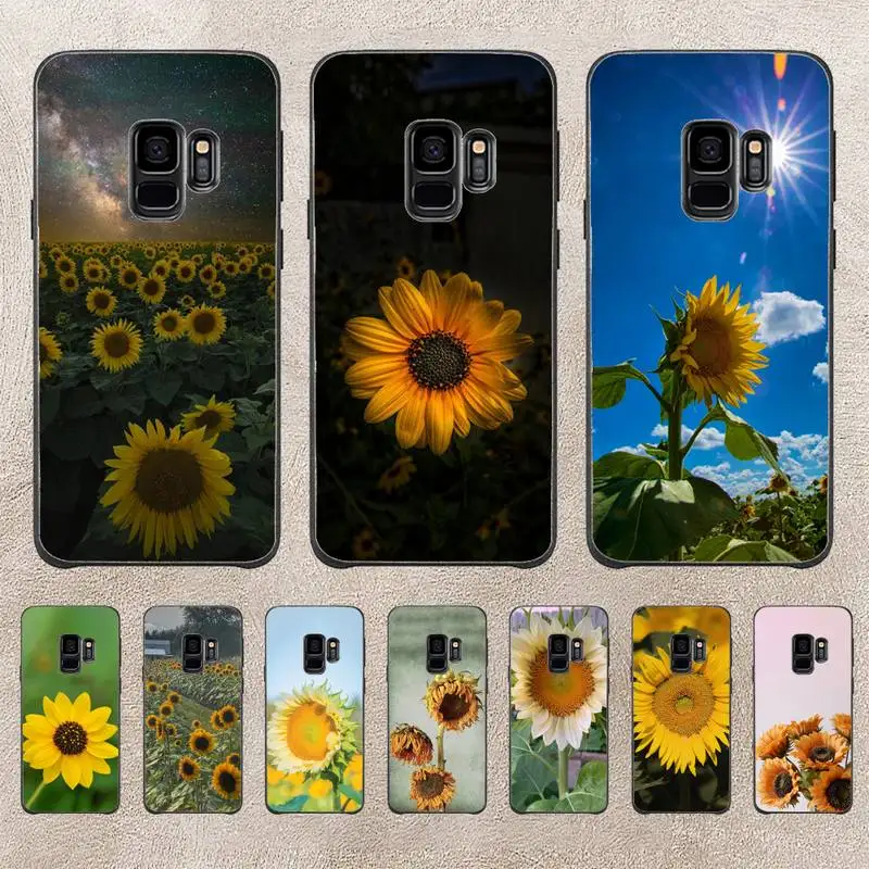 

Clear Sunflower Phone Case For Samsung Galaxy A51 A50 A71 A21s A31 A41 A10 A20 A70 A30 A22 A02s A13 A53 5G Cover Coque