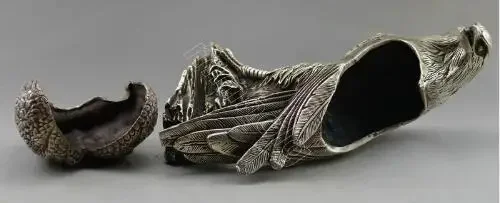 Коллекционное украшение старой ручной работы Тибет серебряная резная статуя