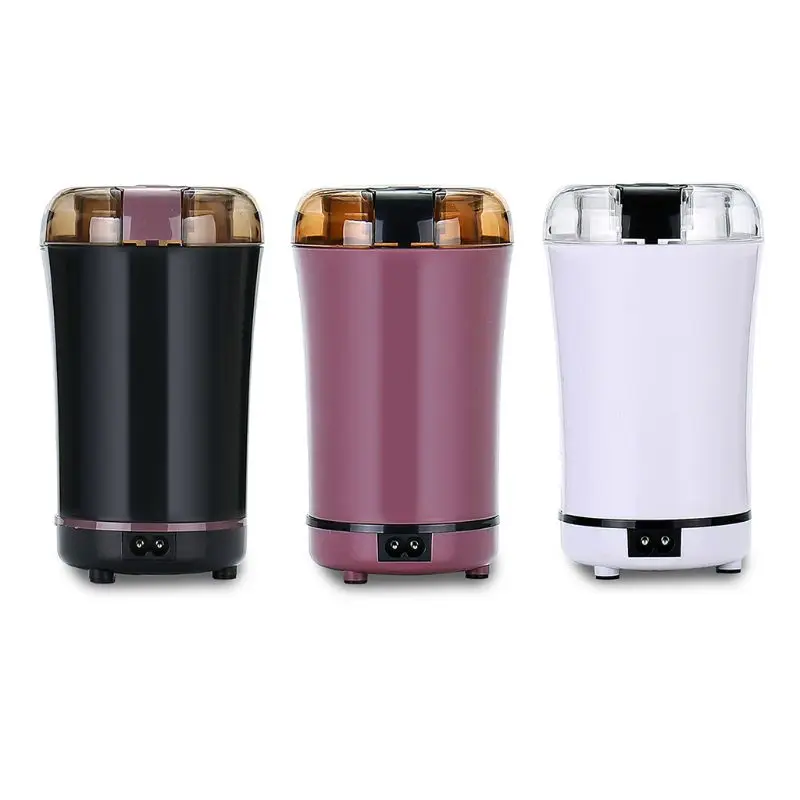 

US/EU Plug Electric Pulverizer Coffee Beans Nut Dry Grinder Portable Cereal Grain Milling Machine for Kitchen Drop Shipping