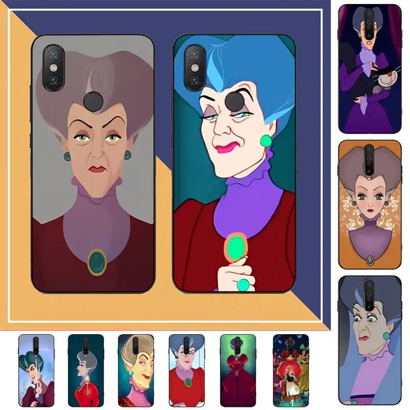 

Disney Lady Tremaine Phone Case for Redmi Note 8 7 9 4 6 pro max T X 5A 3 10 lite pro