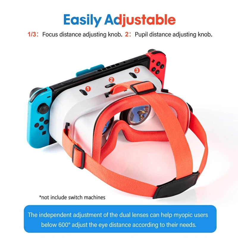 

VR Headset for Nintendo Switch OLED Model/Nintendo Switch 3D VR (Virtual Reality) Glasses Switch VR Labo Goggles Headset